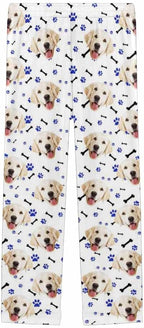 Custom Face Pajamas Pants Personalized Sleepwear Bottoms for Women XS-XXL