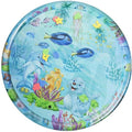 Thickened Water Sensory Playmat for Cats 100 x 100 cm Round Sensor Cat Bed Cooling Mat for Pets Playing Sleeping All Seasons