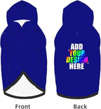 Personalized Pet Sweatshirt, Custom Dog Hooded with Pocket, Customize Hoodies for Dogs, Puppy, S, MediumPurple