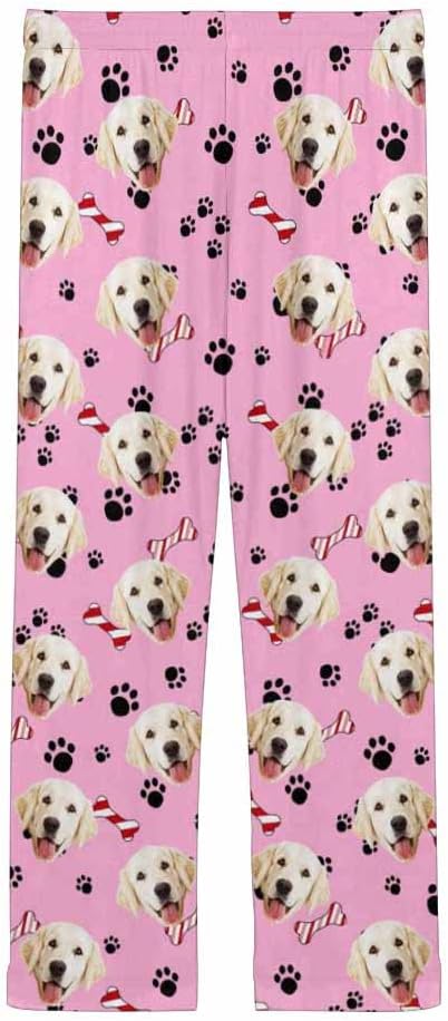Custom Face Pajamas Pants Personalized Nightwear Bottoms for Women XS-XXL