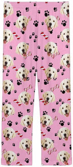 Custom Face Pajamas Pants Personalized Nightwear Bottoms for Women XS-XXL