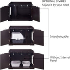 unipaws Cat Litter Box Enclosure Furniture, Cat Washroom, Hidden Litter Box Cover, Cabinet for Large Cat, Dog Proof Cat Litter Boxes, Hideaway Litter Box, Cat House