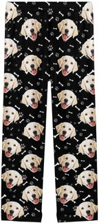 Custom Face Pajamas Pants Personalized Sleepwear Bottoms for Women XS-XXL