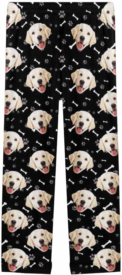 Custom Face Pajamas Pants Personalized Sleepwear Bottoms for Women XS-XXL