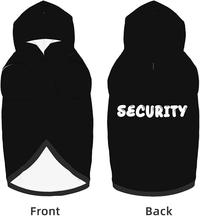 Personalized Dog Hoodie, Custom Dog Sweatshirt with Pocket, Customized Clothes for Dogs, Puppy, Cat,L, Secure,1PCS