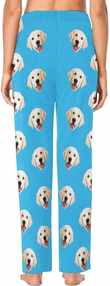 Custom Face Pajamas Pants Personalized Sleepwear Bottoms for Women XS-XXL