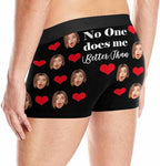 M YESCUSTOM Custom Faces Funny Short Briefs Gift for Husband Underwear