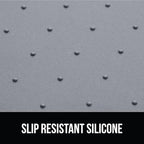 GORILLA GRIP 100% Waterproof Raised Edge BPA Free Silicone Pet Feeding Mat, Dog Cat Food Mats Contain Spills Protects Floors, Placemats for Cats and Dogs Water Bowl, Pets Accessories 18.5x11.5 Gray