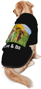 Custom Dog Hoodie Personalized Photo Text Logo Name Dog Clothes, Soft & Warm for Puppy Sweatshirt Hooded for Small Medium Large Dogs Girl/Boy Cats/Kitten, Olive, XXL