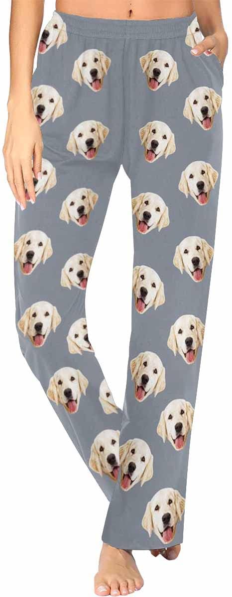 Custom Face Pajamas Pants Personalized Sleepwear Bottoms for Women XS-XXL