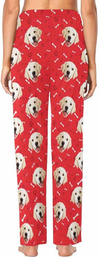 Custom Face Pajamas Pants Personalized Sleepwear Bottoms for Women XS-XXL