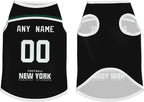 New York Custom Pet Jersey Dog Clothes Jersey Various Sizes Customized Any Name & Number for Small & Middle and Big Dogs