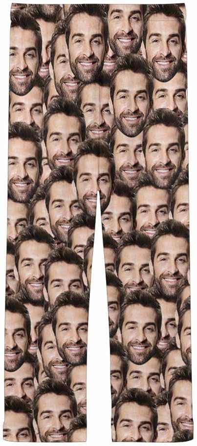 Custom Face Pajamas Pants Personalized Sleepwear Bottoms for Women XS-XXL