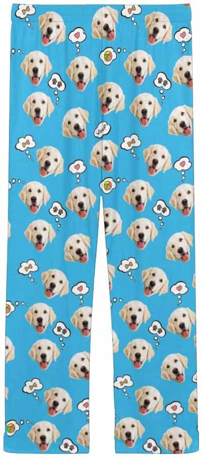 Custom Face Pajamas Pants Personalized Sleepwear Bottoms for Women XS-XXL