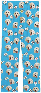 Custom Face Pajamas Pants Personalized Sleepwear Bottoms for Women XS-XXL