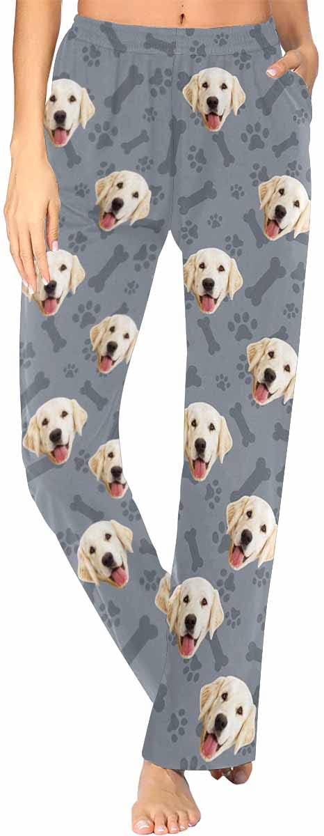 Custom Face Pajamas Pants Personalized Sleepwear Bottoms for Women XS-XXL