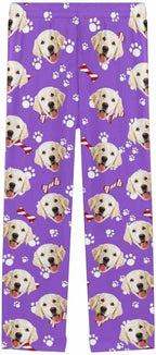 Custom Face Pajamas Pants Personalized Nightwear Bottoms for Women XS-XXL