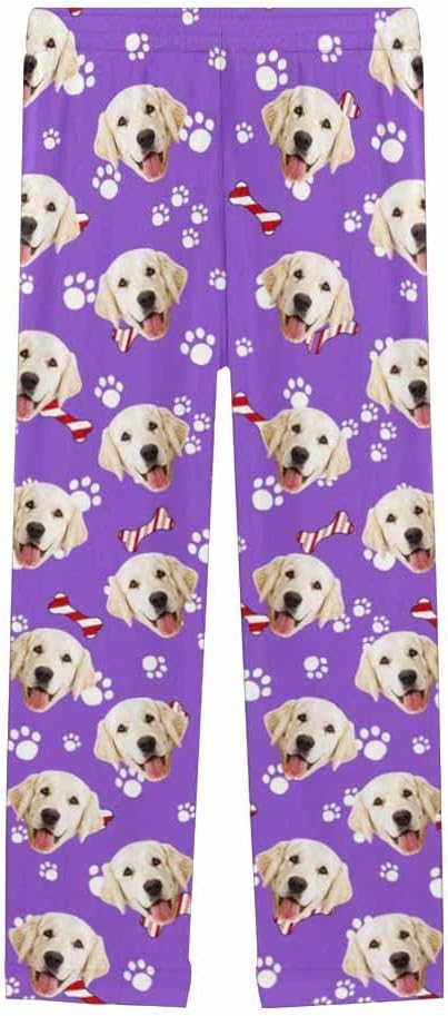 Custom Face Pajamas Pants Personalized Nightwear Bottoms for Women XS-XXL