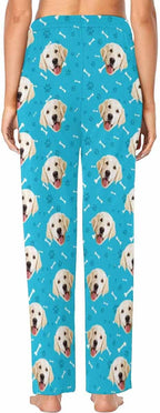 Custom Face Pajamas Pants Personalized Sleepwear Bottoms for Women XS-XXL