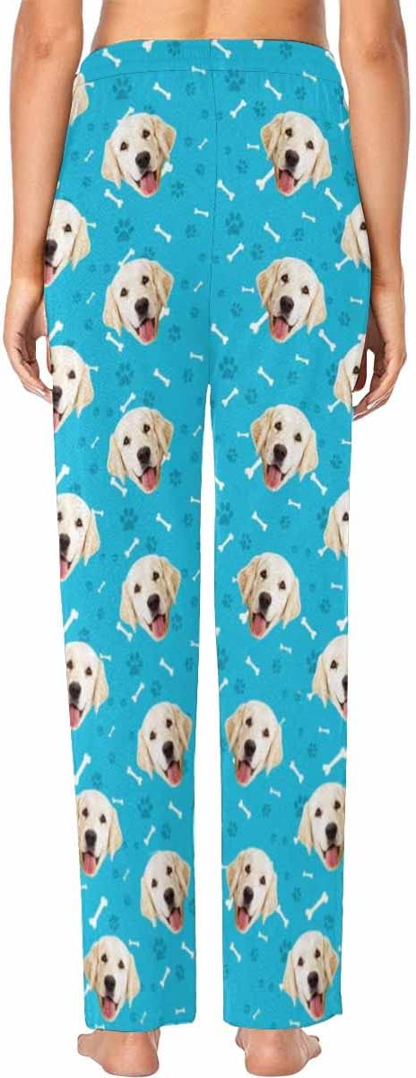Custom Face Pajamas Pants Personalized Sleepwear Bottoms for Women XS-XXL