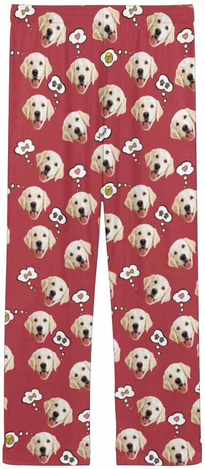 Custom Face Pajamas Pants Personalized Sleepwear Bottoms for Women XS-XXL
