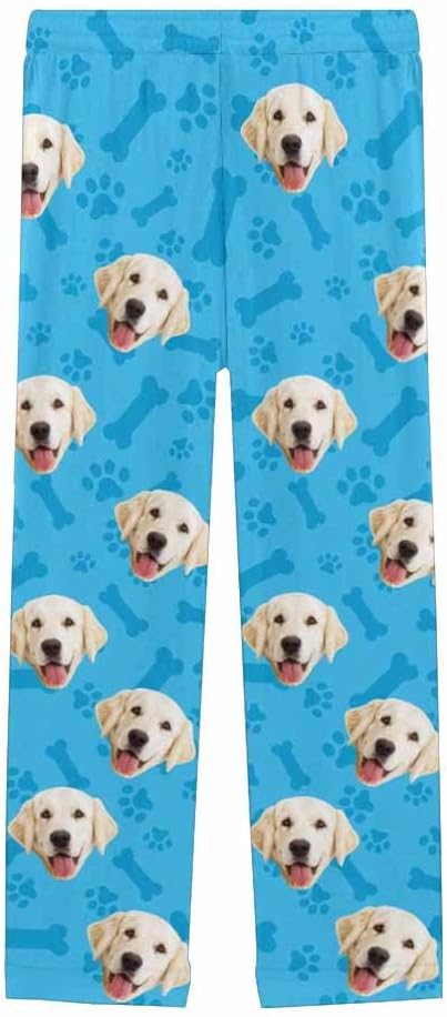 Custom Face Pajamas Pants Personalized Sleepwear Bottoms for Women XS-XXL