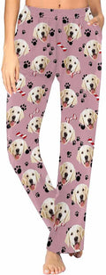 Custom Face Pajamas Pants Personalized Nightwear Bottoms for Women XS-XXL