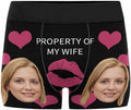 M YESCUSTOM Custom Faces Funny Short Briefs Gift for Husband Underwear
