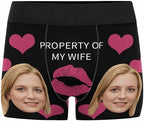 M YESCUSTOM Custom Faces Funny Short Briefs Gift for Husband Underwear