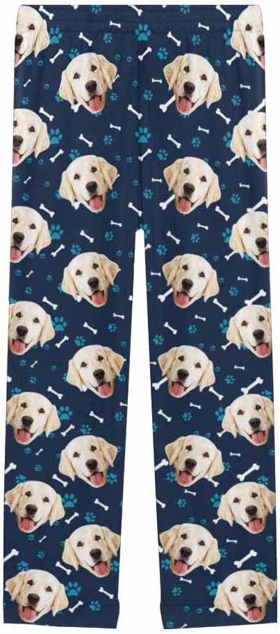 Custom Face Pajamas Pants Personalized Sleepwear Bottoms for Women XS-XXL