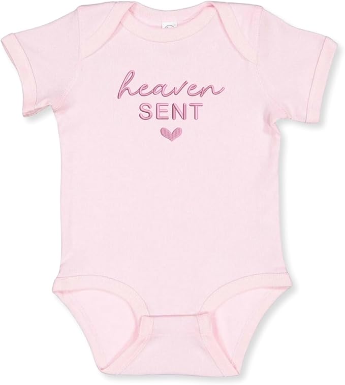 COUPLEHOODIES Personalized Baby Onesie Bodysuit – Custom Embroidery Gift for Pregnancy Reveal Baby Shower or First Grandchild