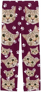 FunStudio Personalized Pajama Pants for Women Custom Photo Face Printed Pajama Bottoms with Pockets