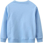 Toddler Baby Girls Cotton Sweater, Long Sleeve Crewneck Sweatshirt Pullover Kids Warm Clothing for Fall Winter