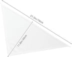 Personalized Dog Scarf Add Your Design Custom Dog Bandanas with Photo Name Text Image Customized Triangular Head Scarf Gifts for Small Medium Large Dogs Cats Pets, WhiteYL