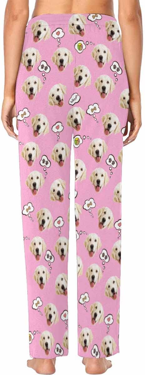 Custom Face Pajamas Pants Personalized Sleepwear Bottoms for Women XS-XXL