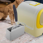 POPETPOP Durable Cat Litter Scoop Holder- Universal Litter Scooper Stand for Easy Cleaning and Storage, Plastic Cat Litter Scoop Stand for Cat Litter Box Accessories