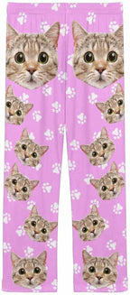 FunStudio Personalized Pajama Pants for Women Custom Photo Face Printed Pajama Bottoms with Pockets