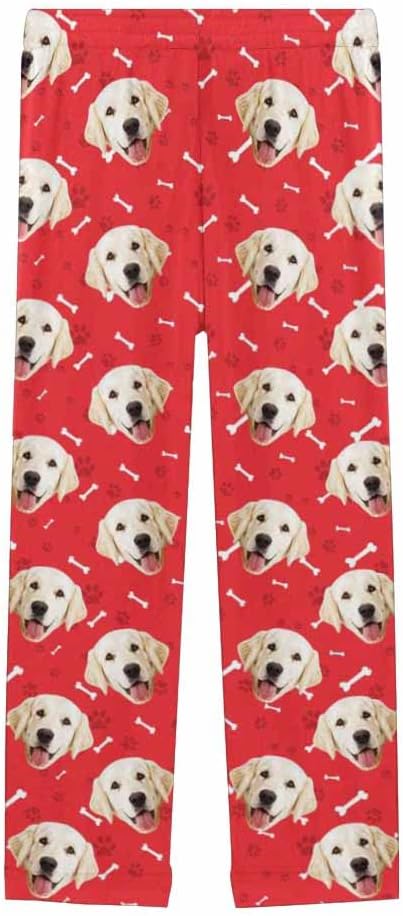 Custom Face Pajamas Pants Personalized Sleepwear Bottoms for Women XS-XXL