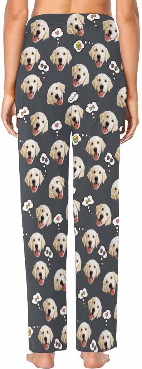 Custom Face Pajamas Pants Personalized Sleepwear Bottoms for Women XS-XXL