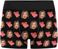 M YESCUSTOM Custom Faces Funny Short Briefs Gift for Husband Underwear