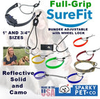 Sparky Pet Co - ECollar Replacement Strap -Black Surefit- Waterproof - Adjustable - Secure Nexus Wheel Lock - for Electronic Training & Invisible Fence Systems - 3/4" (Black)