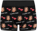 M YESCUSTOM Custom Faces Funny Short Briefs Gift for Husband Underwear