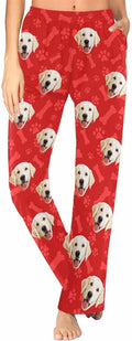 Custom Face Pajamas Pants Personalized Sleepwear Bottoms for Women XS-XXL