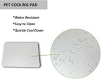 Elome Pet Cooling Pad, 11.8" X 7.9" Aluminum Summer Animal Cool Mat Plate Ice Bed Cage Accessories for Dog, Cat, Rabbit, Hamster, Guinea Pig