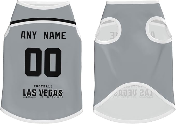 Las Vegas Custom Pet Jersey Dog Clothes Jersey Various Sizes Customized Any Name & Number for Small & Middle and Big Dogs