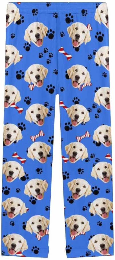 Custom Face Pajamas Pants Personalized Nightwear Bottoms for Women XS-XXL