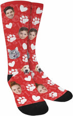 Artsadd Custom Pajamas for Women Men Family, Personalized Face Pjs Pajama Pants, Funny Pet Photo Loungewear Sleepwear Jammies
