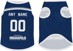 Indianapolis Custom Pet Jersey Dog Clothes Jersey Various Sizes Customized Any Name & Number for Small & Middle and Big Dogs
