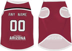 Arizona Custom Pet Jersey Dog Clothes Jersey Various Sizes Customized Any Name & Number for Small & Middle and Big Dogs