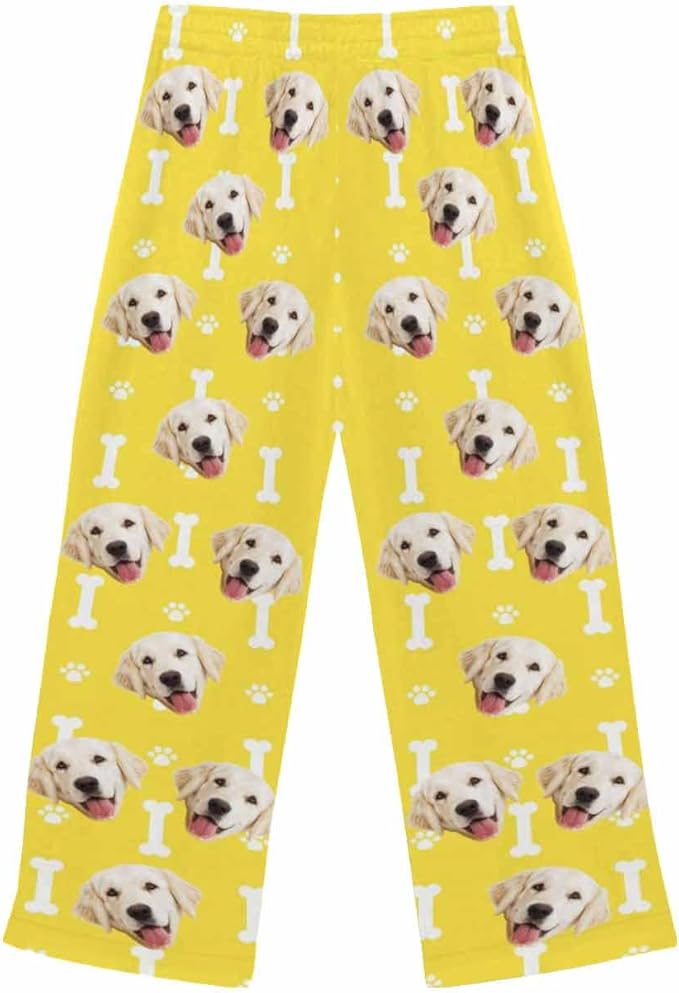 Custom Face Pajamas Pants Personalized Nightwear Bottoms for Women XS-XXL